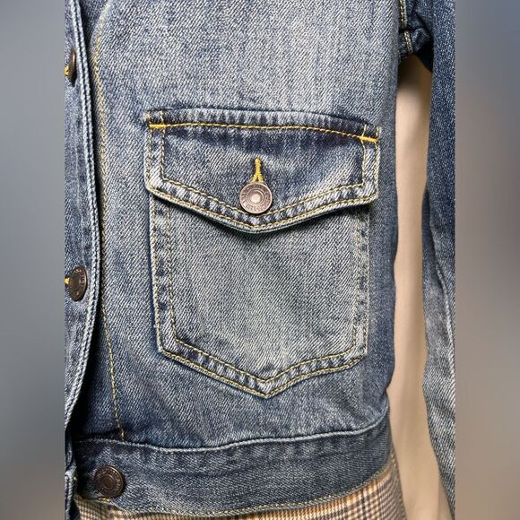 Abercrombie & Fitch Denim Jacket 🔥 Ombré sleeves 🔥 SMALL - Picture 2 of 6